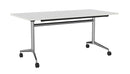 Team Flip Table Rectangle 1600 x 800 / White / Chrome