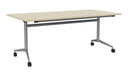 Team Flip Table Rectangle 1800 x 900 / Nordic Maple / Silver