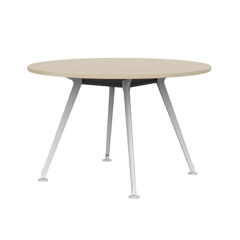 Team Round Meeting Table Nordic Maple / White