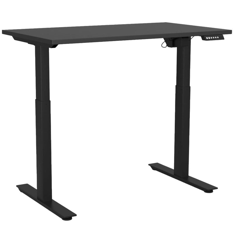 Agile Electric 2-Column Individual Desk 1200 x 700 / Black / Black