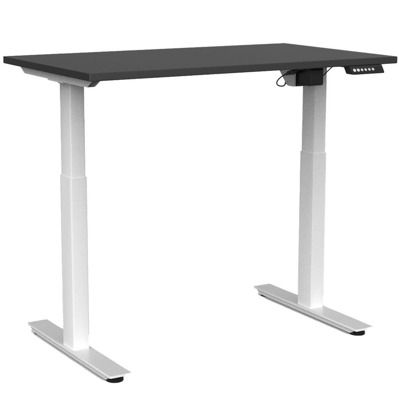 Agile Electric 2-Column Individual Desk 1200 x 700 / Black / White