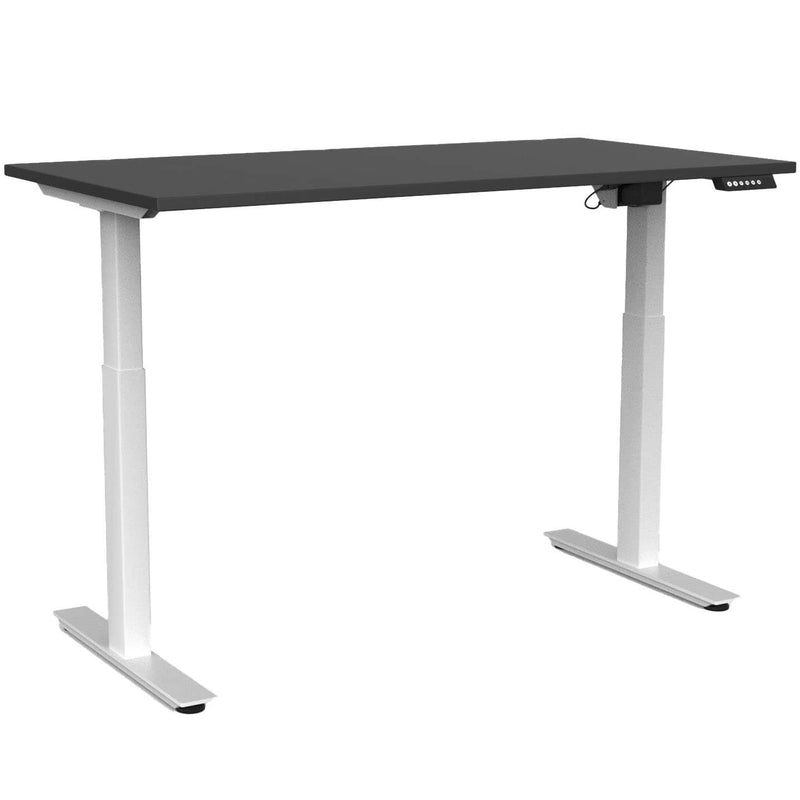 Agile Electric 2-Column Individual Desk 1500 x 800 / Black / White