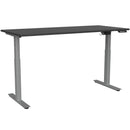 Agile Electric 2-Column Individual Desk 1800 x 800 / Black / Silver