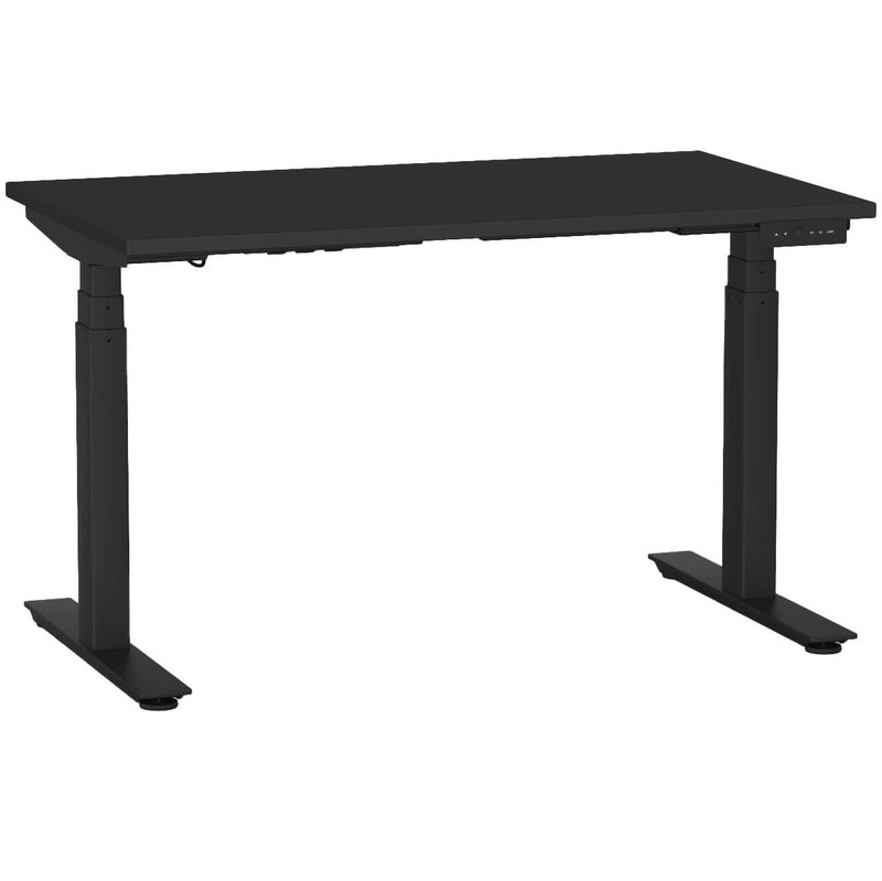Agile Electric 3-Column Individual Desk 1200 x 700 / Black / Black