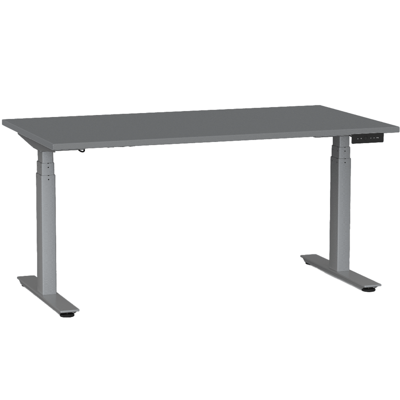 Agile Electric 3-Column Individual Desk 1500 x 800 / Silver / Silver