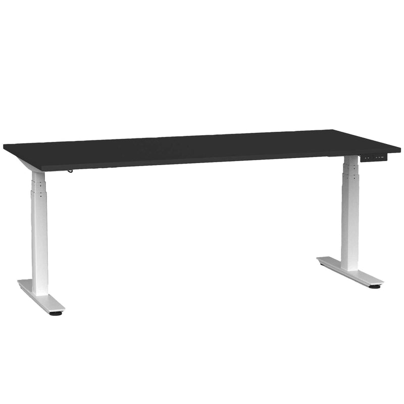 Agile Electric 3-Column Individual Desk 1800 x 800 / Black / White
