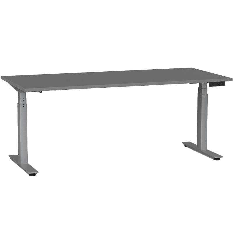 Agile Electric 3-Column Individual Desk 1800 x 800 / Silver / Silver