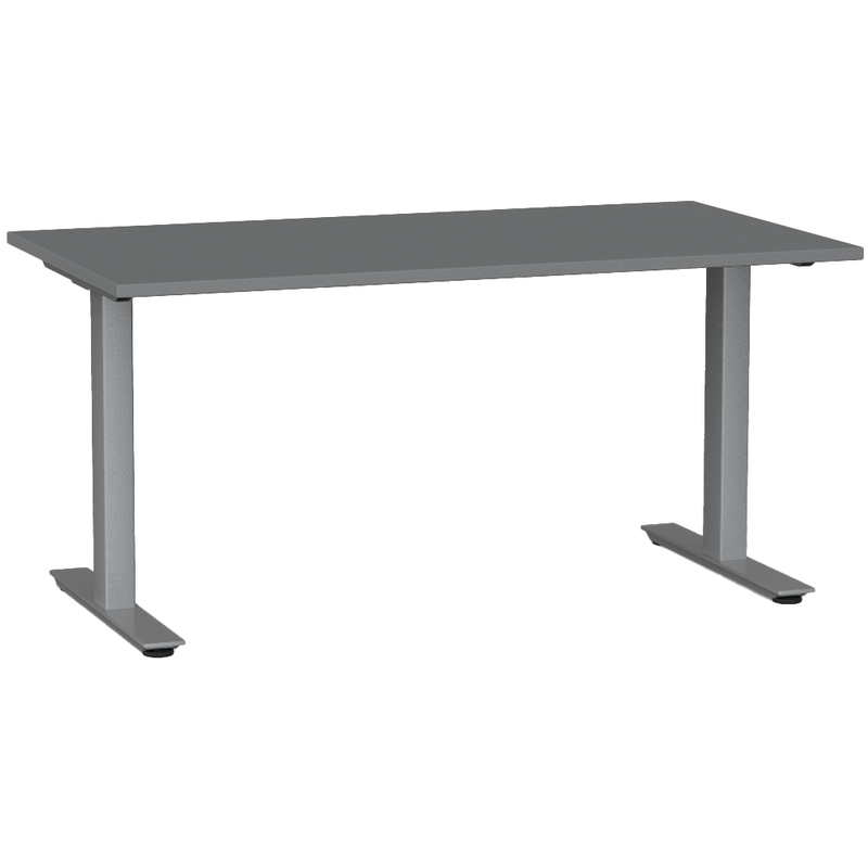 Agile Fixed Height Desk 1500 x 800 / Silver / Silver