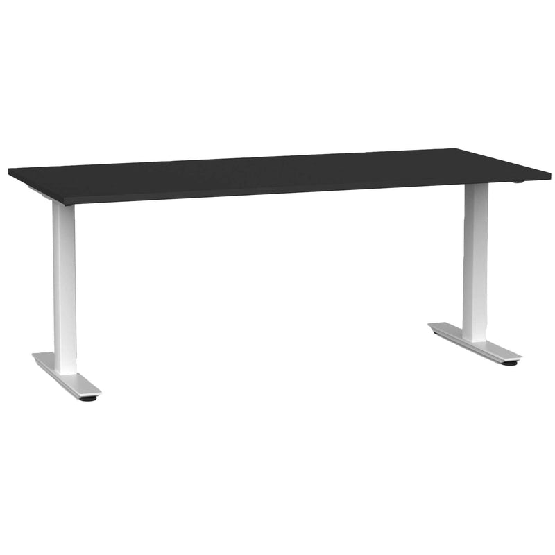 Agile Fixed Height Desk 2000 x 700 / Black / White