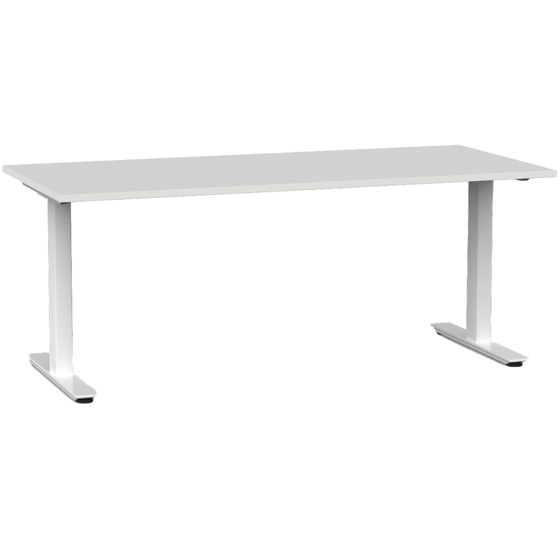 Agile Fixed Height Desk 2000 x 700 / White / White