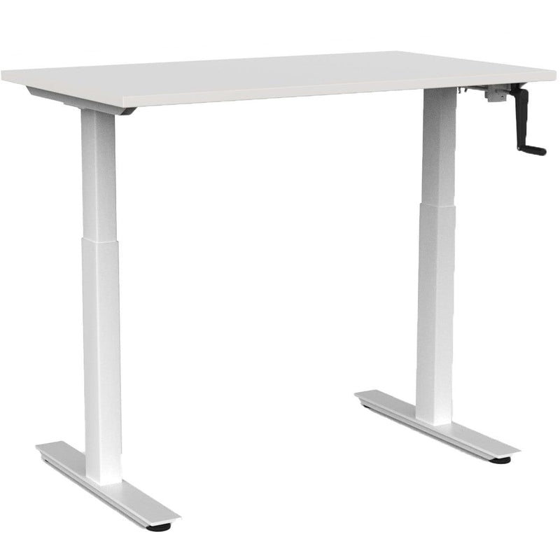 Agile Winder Height Adjustable Desk 1200 x 700 / White / White