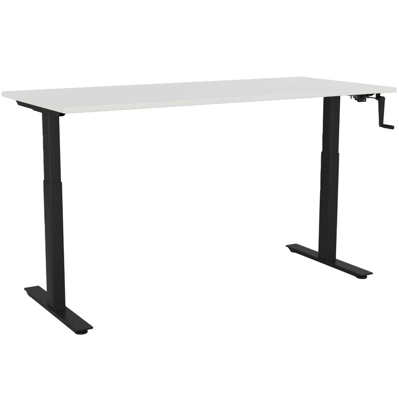 Agile Winder Height Adjustable Desk 1800 x 800 / White / Black