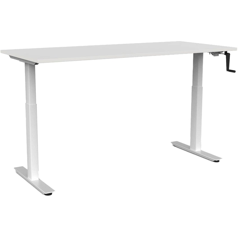 Agile Winder Height Adjustable Desk 1800 x 800 / White / White
