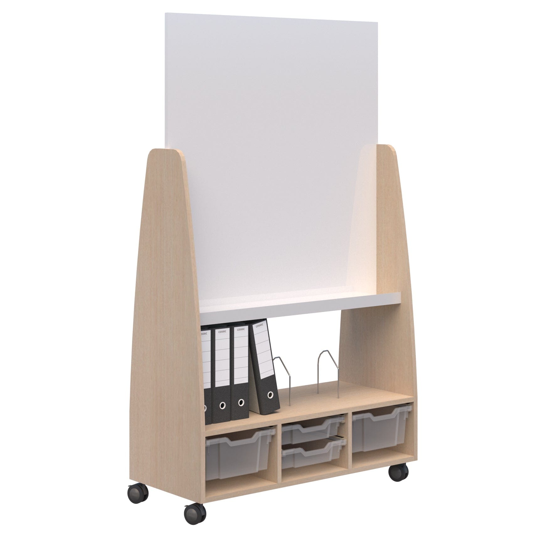 Ako Mobile Whiteboard Refined Oak / Yes