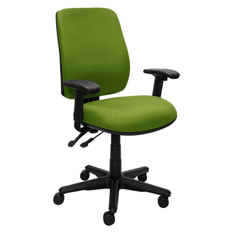 Buro Roma 2 Lever High Back Green / With Arms / Unassembled