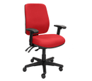 Buro Roma 3 Lever High Back Red / With Arms / Unassembled