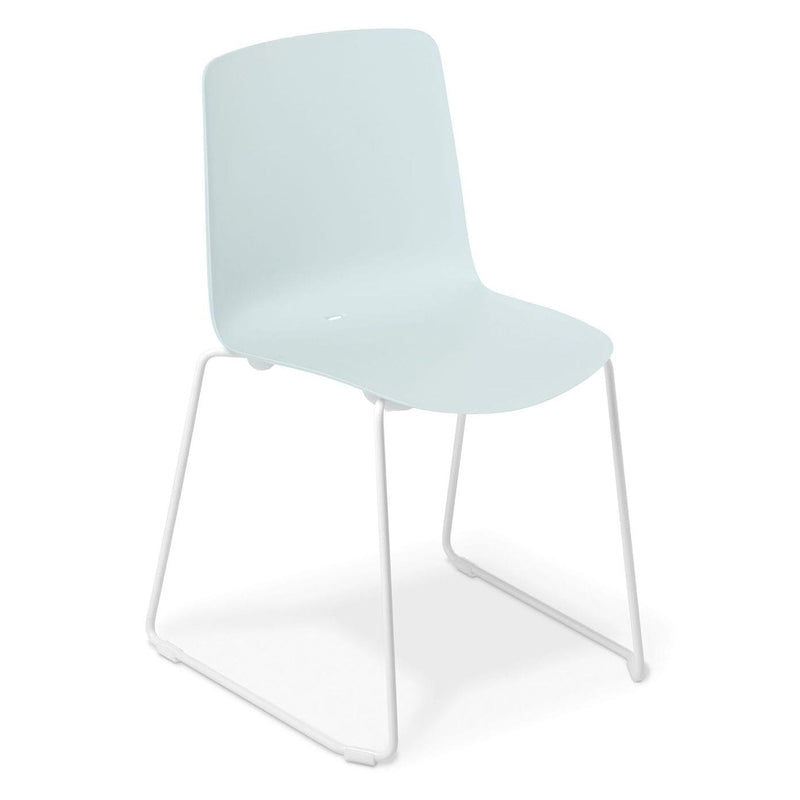 Coco Visitor Chair Light Blue / Sled