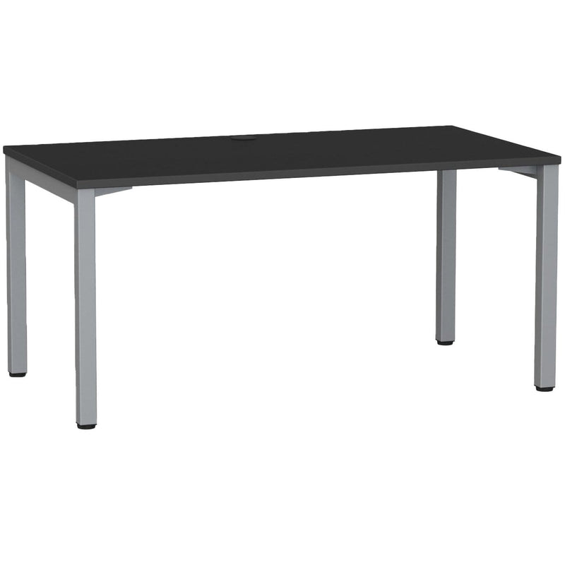 Cubit Fixed Height Desk 1500 x 800 / Black / Silver