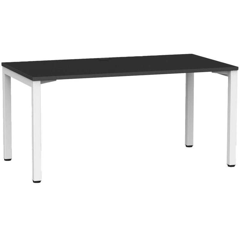 Cubit Fixed Height Desk 1500 x 800 / Black / White