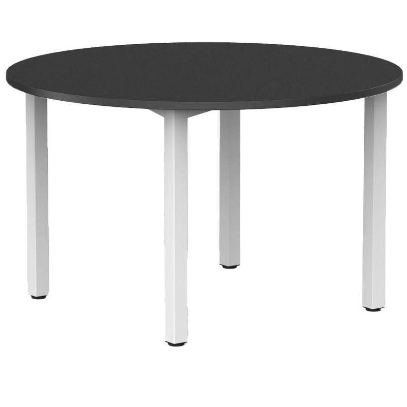 Cubit Round Meeting Table Black / White