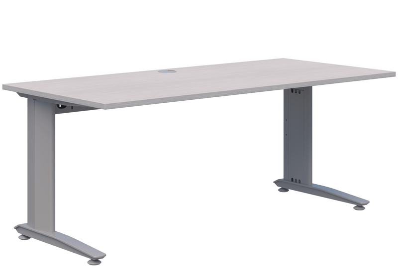 energy-fixed-height-single-desk-1500x800-Silver-Strada-Naturale-S
