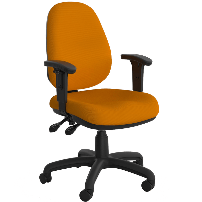 Evo Luxe High Back Chair Bright Orange / With Arms