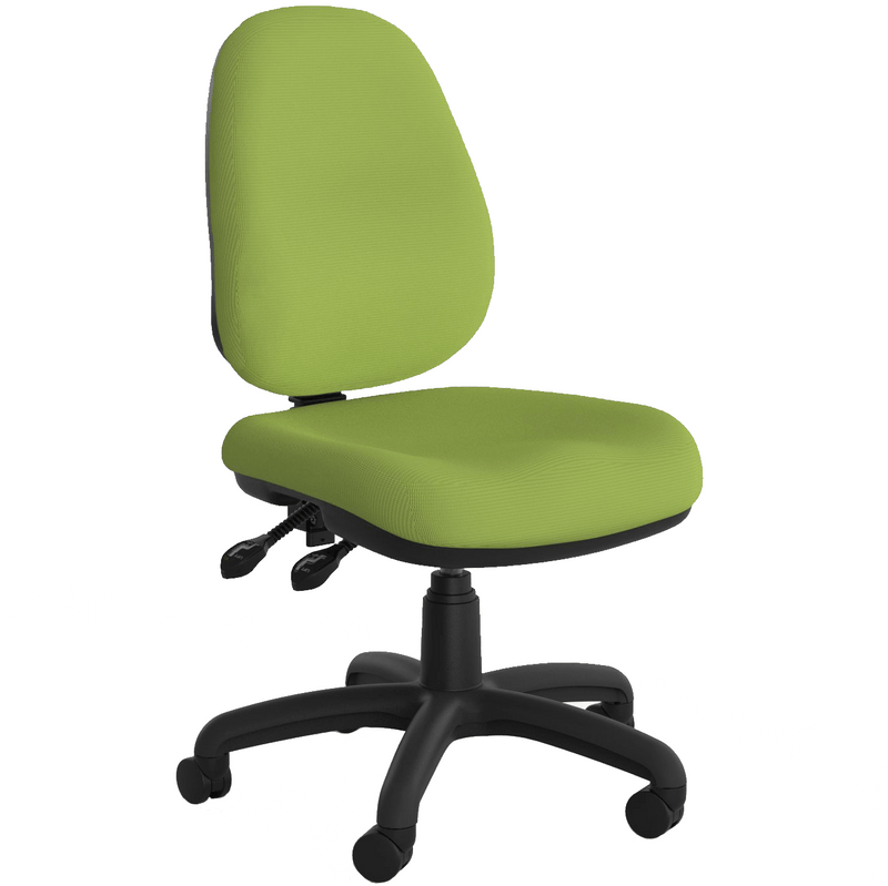 Evo Luxe High Back Chair Lime Green / Without