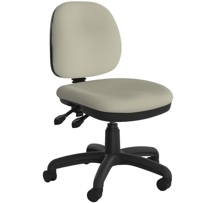 Evo Mid Back 3 Lever Chair Riverstone / Without