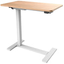 Malmo Height Adjustable Desk Timber / White