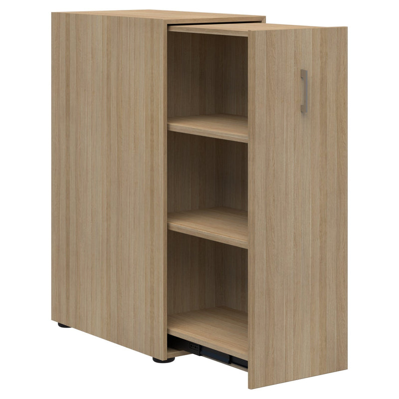 Mascot Personal Pull-Out Shelving Classic Oak / Right Hand / Locking