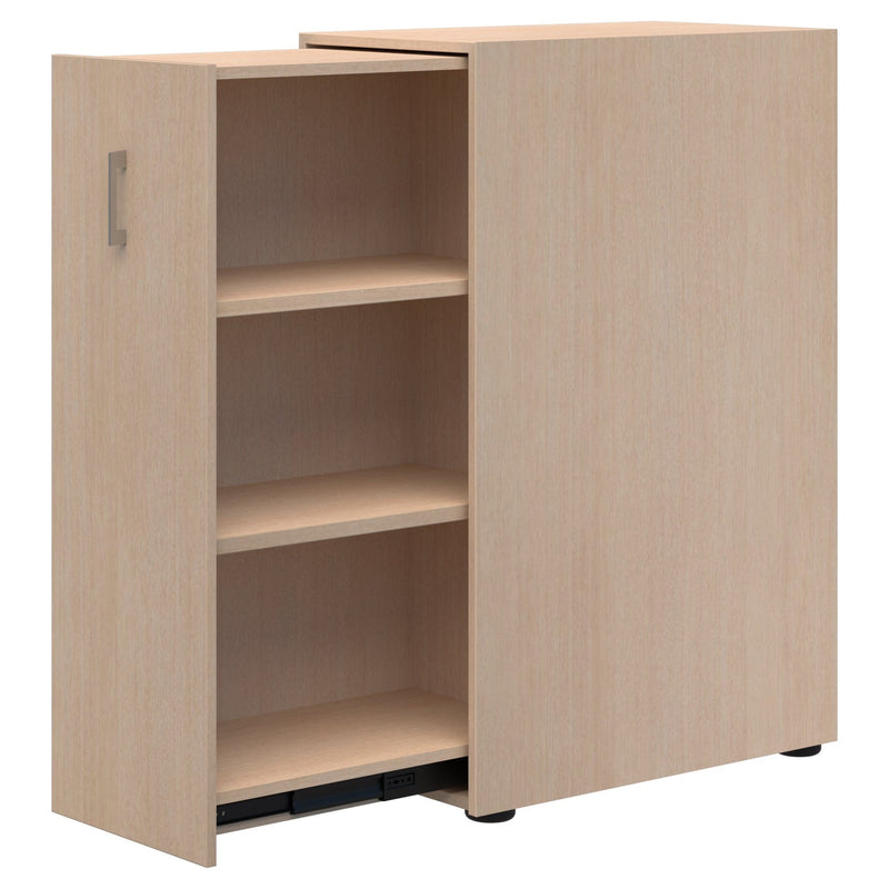 Mascot Personal Pull-Out Shelving Refined Oak / Left Hand / Locking