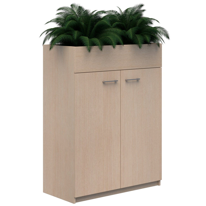 Mascot Planter Cabinet 1200x900 / Refined Oak / Locking