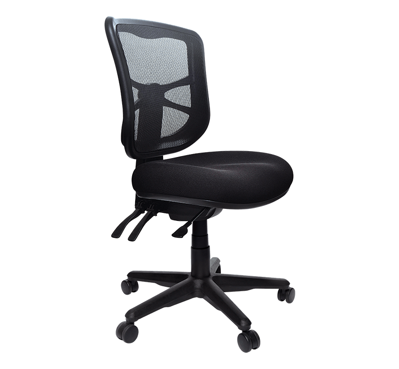 Metro Nylon Base Chair Black / Without Arms / Unassembled