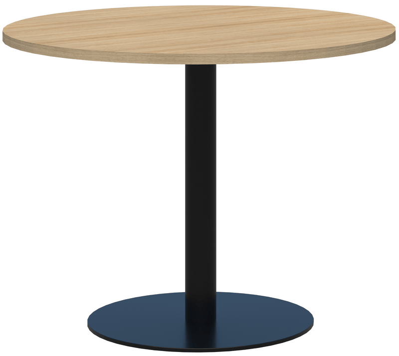 Modella Classic Meeting Table 800 Diameter / Classic Oak Naturale / Black