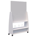 Move Mobile Whiteboard Open Shelf / Snow Velvet