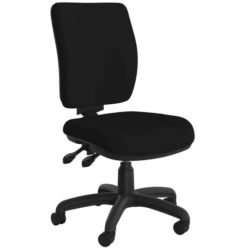 Nova Luxe Office Chair Black / Without