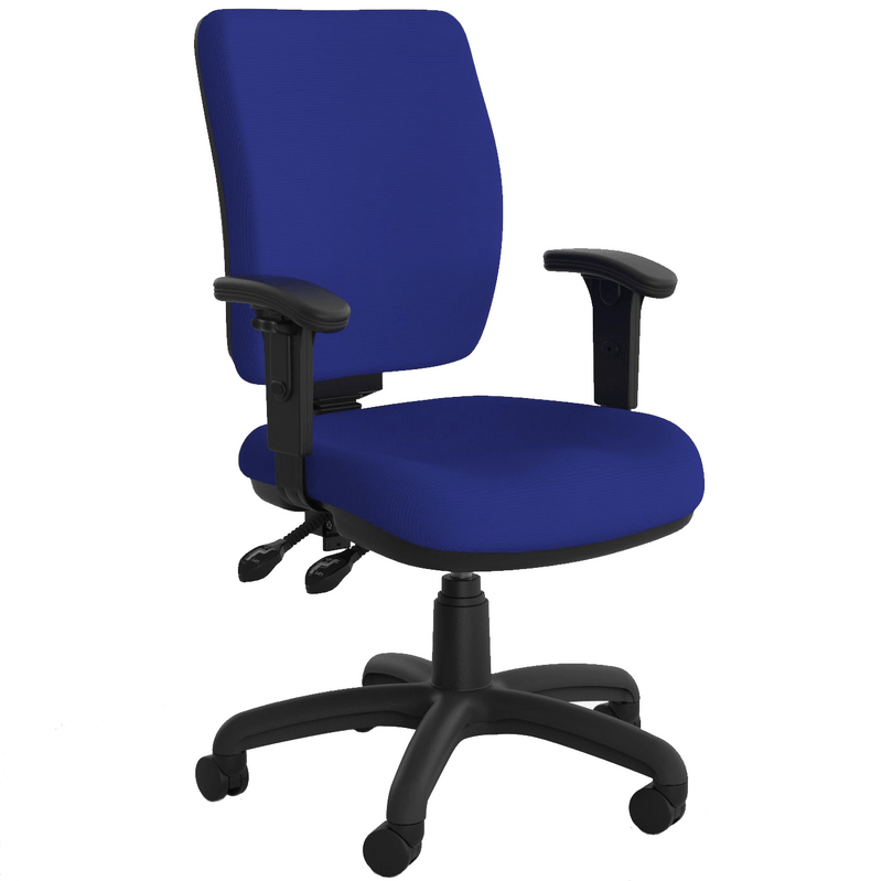 Nova Luxe Office Chair Royal Blue / With Arms
