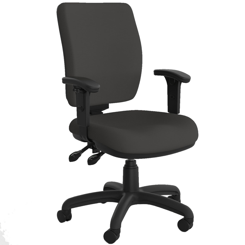 Nova Luxe Office Chair Slate Grey / With Arms