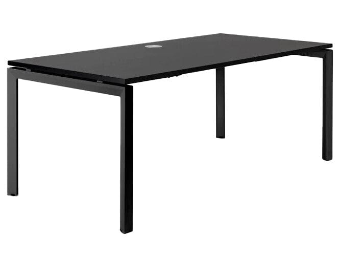 Novah Fixed Height Desk 1200 x 600 / Black / Black