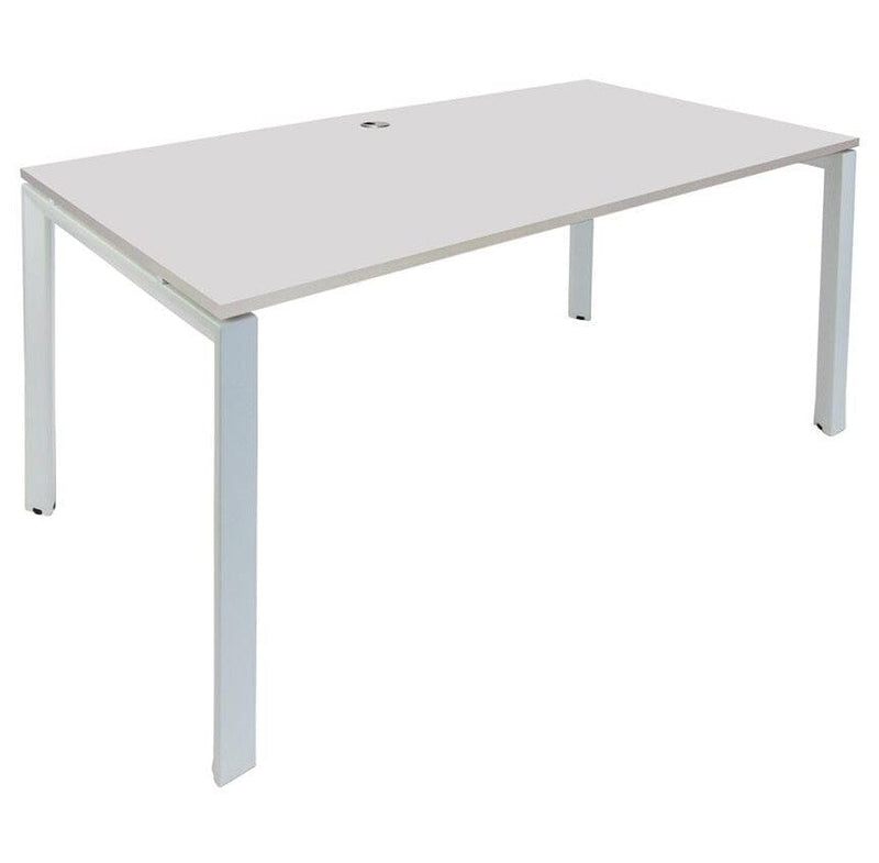 Novah Fixed Height Desk 1200 x 600 / White / White