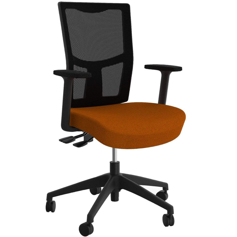 Urban Mesh Back Chair Sunset Orange / With Arms / Unassembled