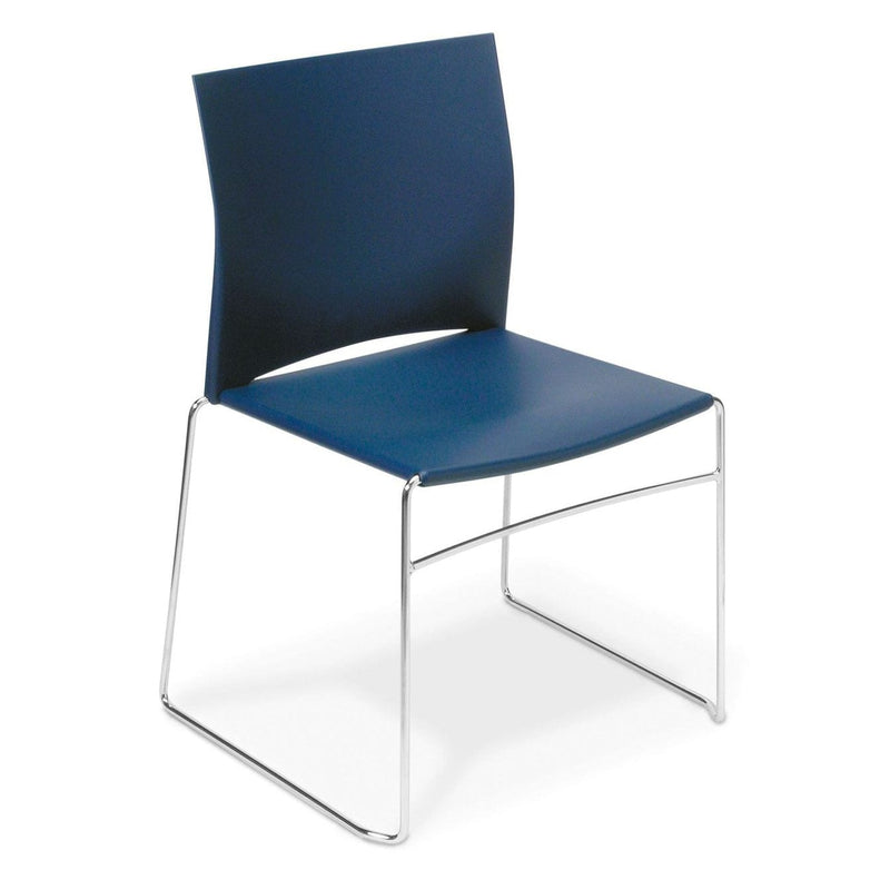 Web Visitor Chair Navy / Chrome