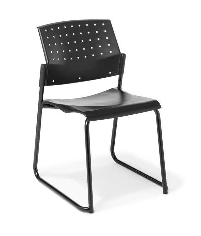 550 Sled Visitor Chair Black