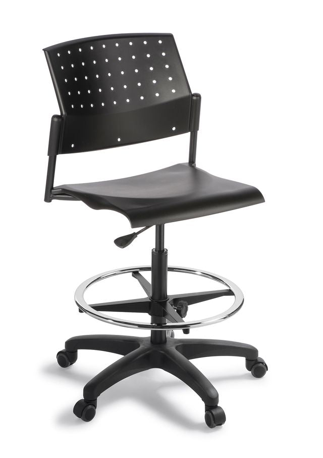 550 Swivel HL Visitor Chair Black