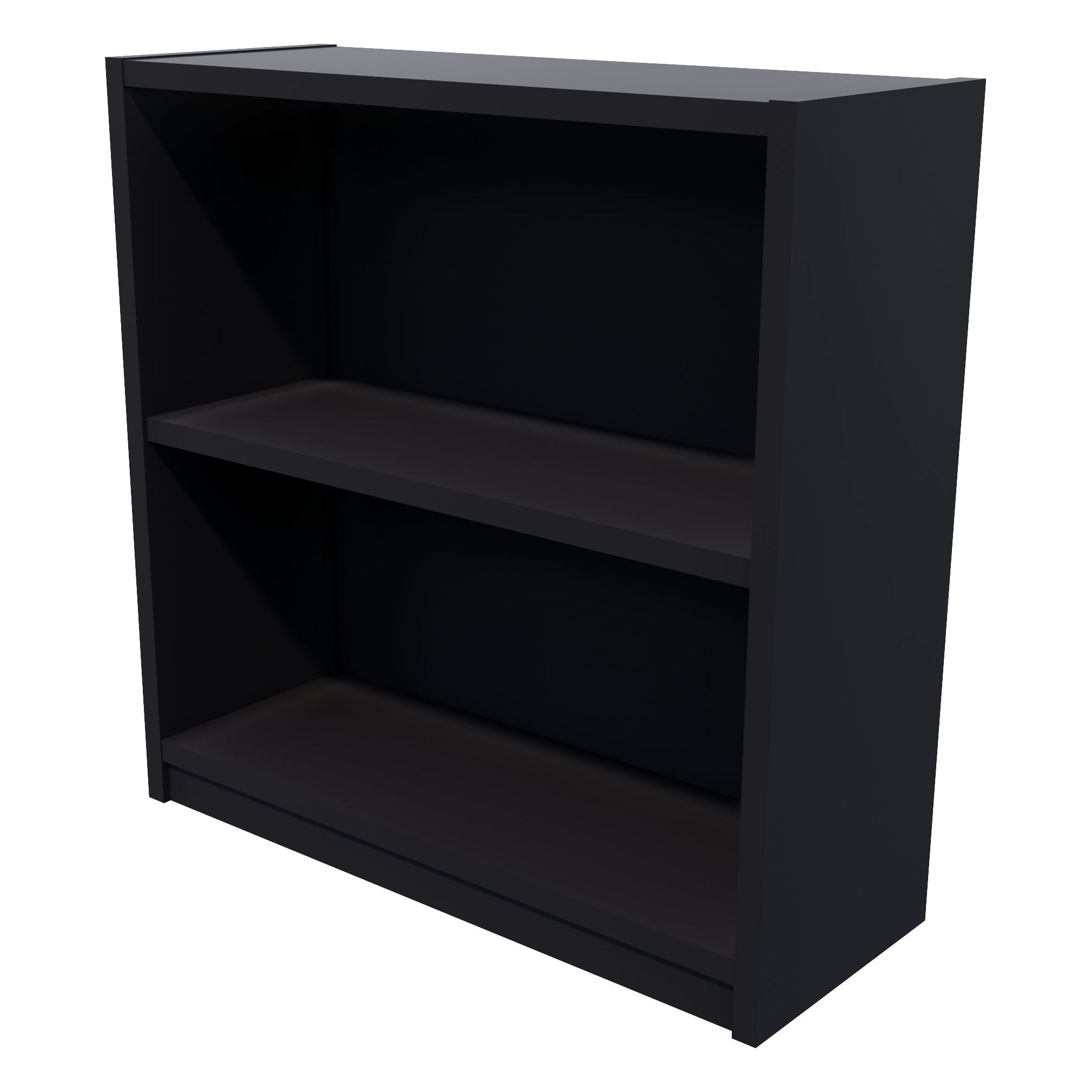 Commercial Bookcase 2 Tier Black