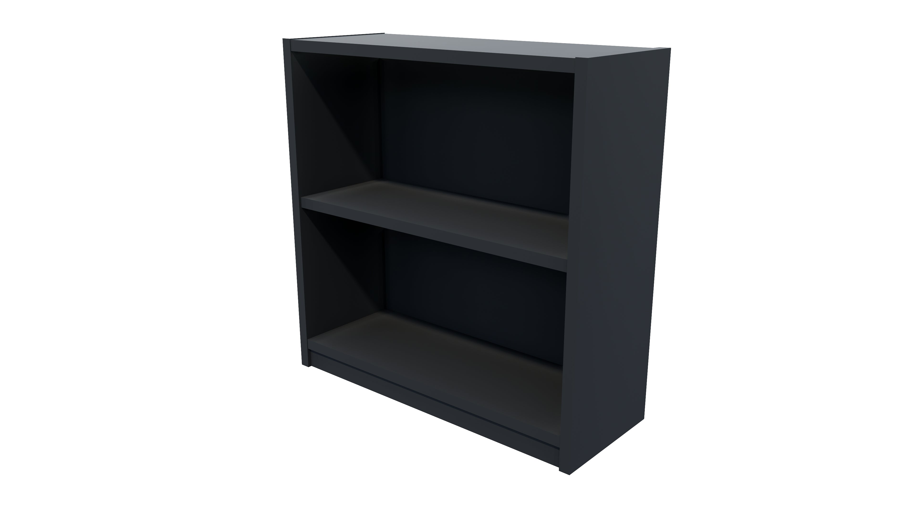Commercial Bookcase 2 Tier Carbon