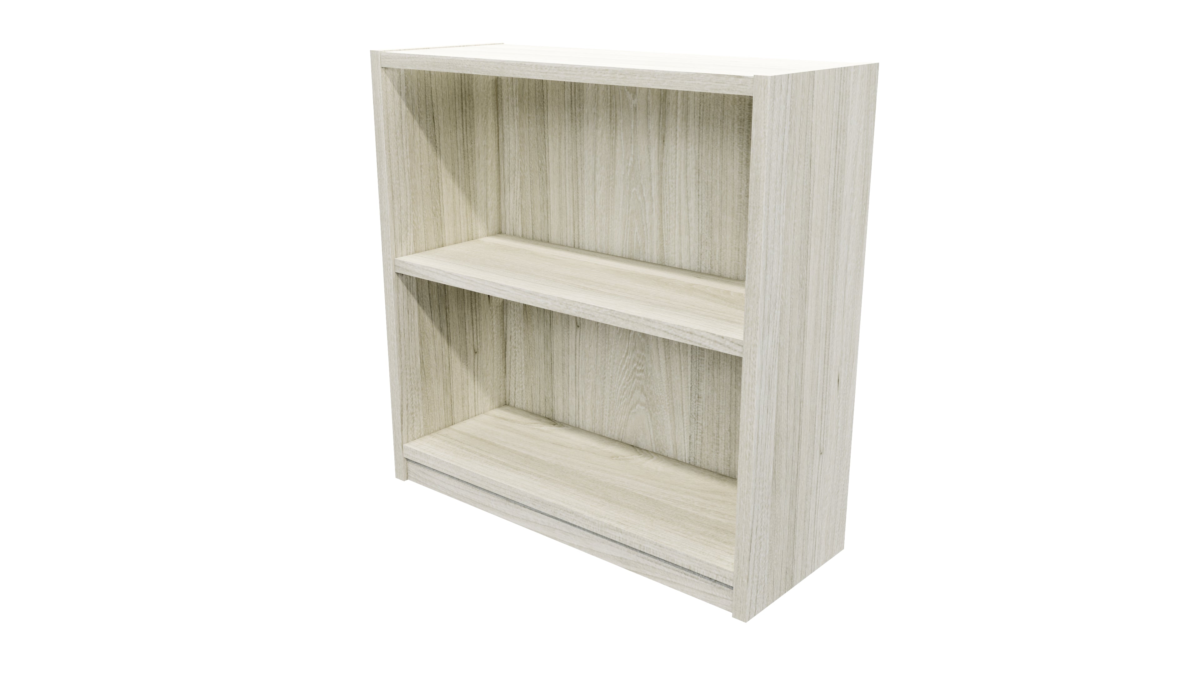 Commercial Bookcase 2 Tier Coastal Elm