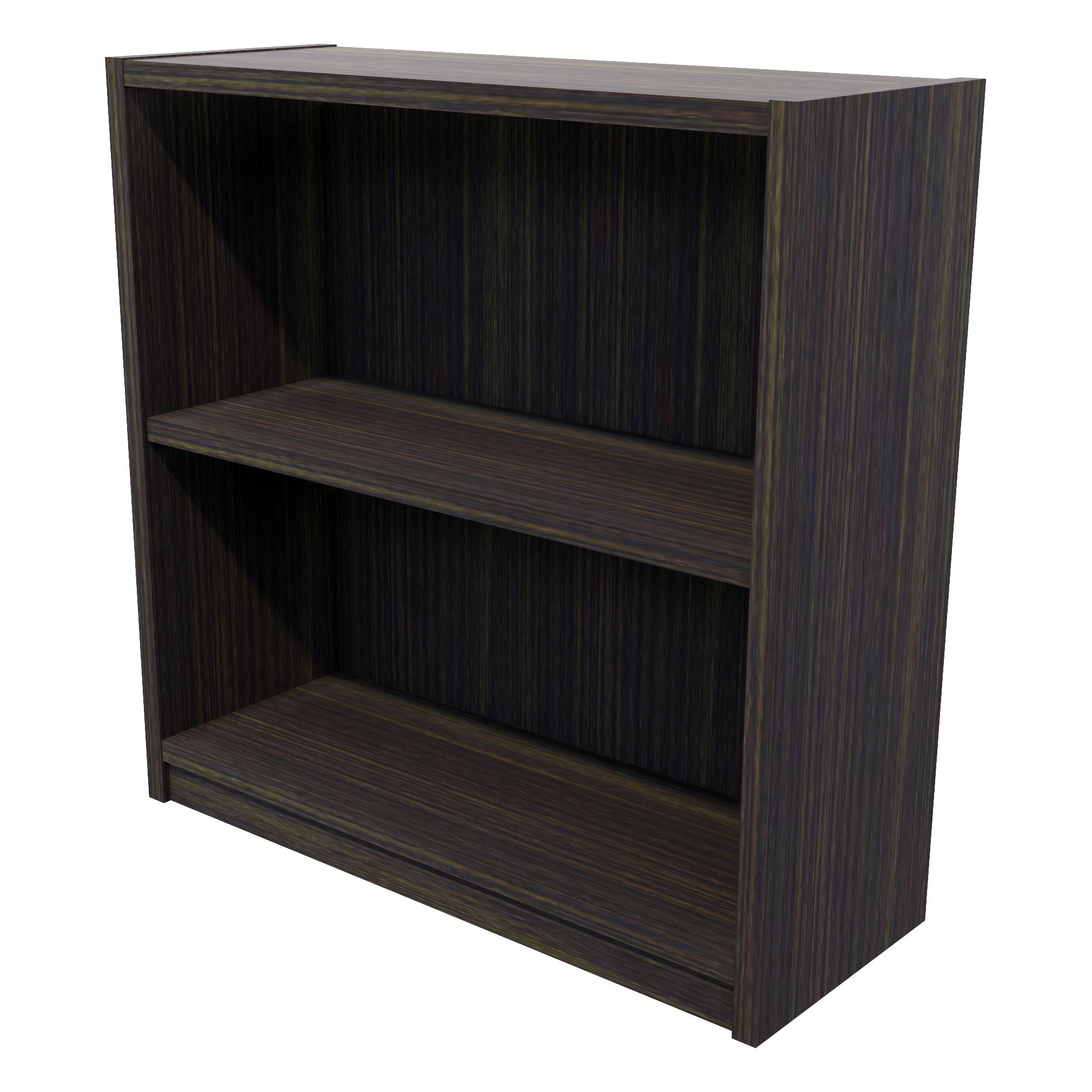 Commercial Bookcase 2 Tier Dark Oak