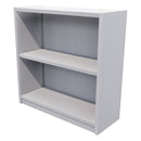 Commercial Bookcase 2 Tier Silver Strata