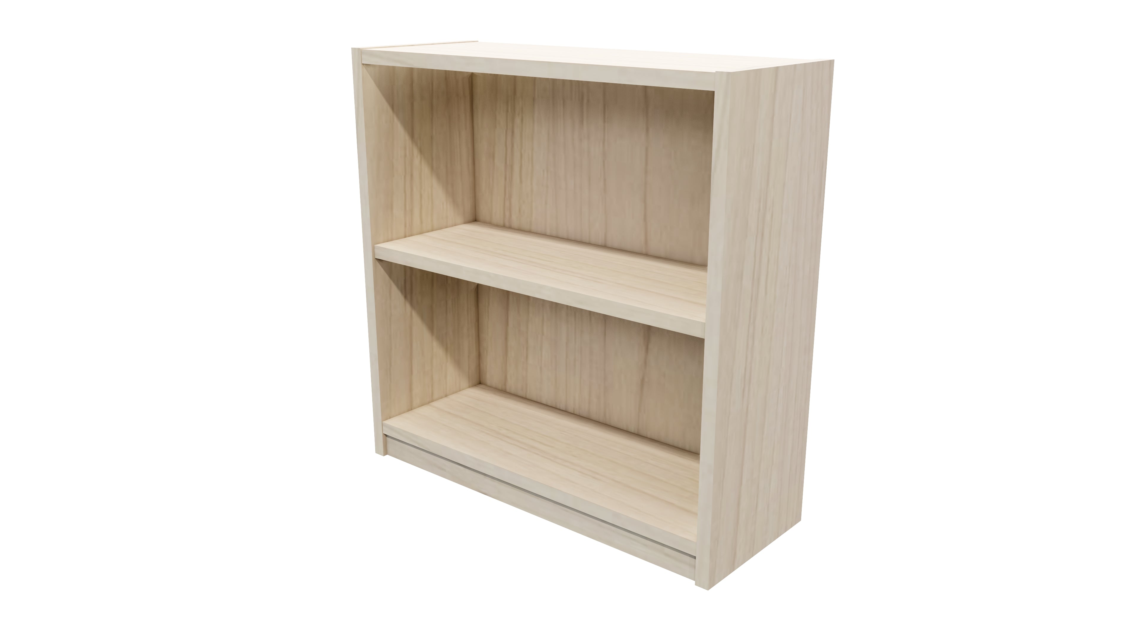 Commercial Bookcase 2 Tier Washed Maple